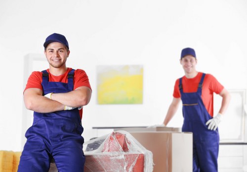Moving team loading furniture for a local home relocation