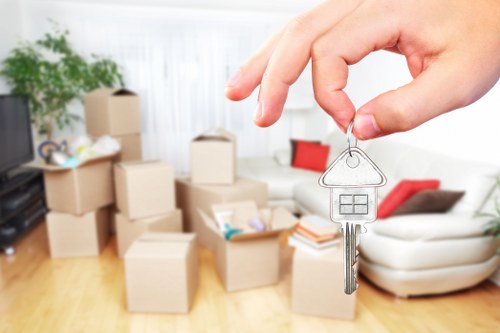 Moving boxes and access planning for a Hackney Wick property