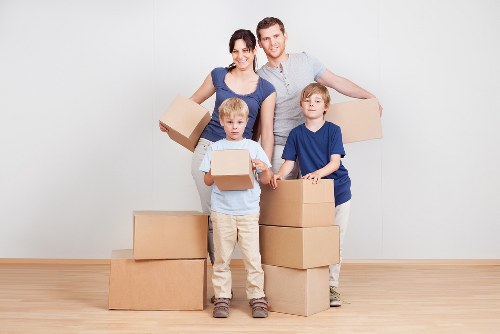 Van moving service focusing on safe loading and transport