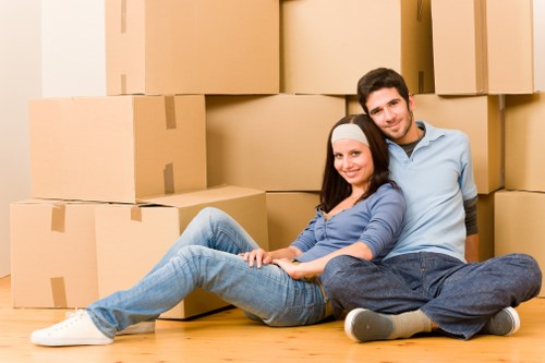Careful loading and transport from Hackney Wick homes and studios