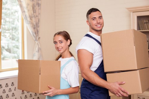 Example small flat move in Hackneywick with van loading
