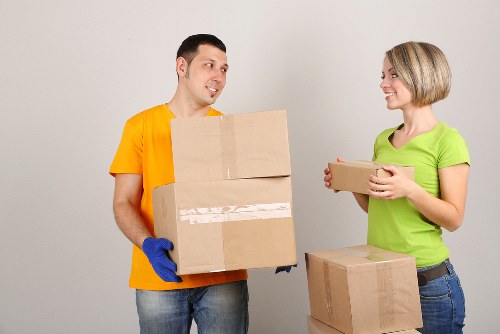 Hackney Wick moving service handling boxes and household items